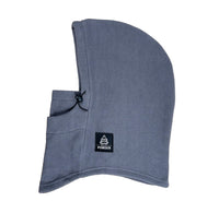 Gray Fleece Over the Helmet Balaclava