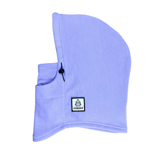 Lavender Fleece Ski and Snowboarding Over Hood Snood